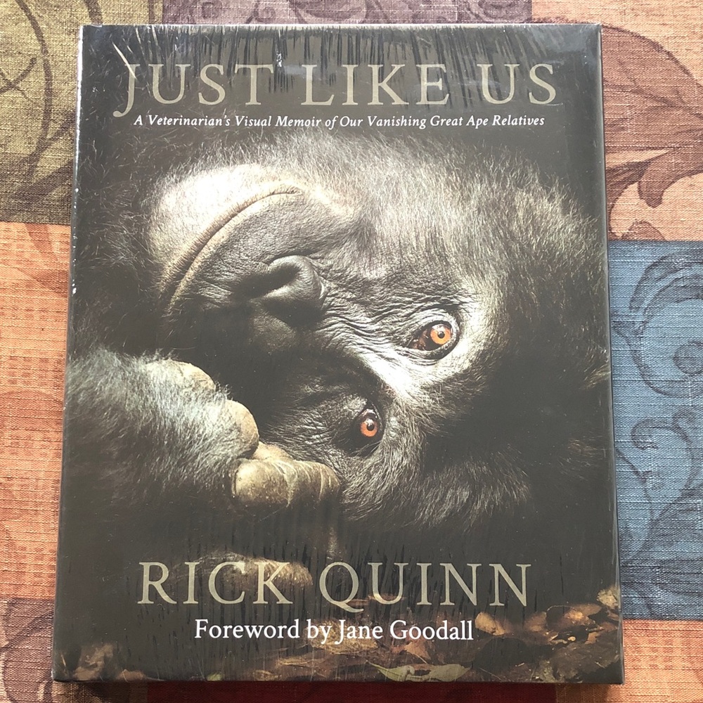🦍NWT🦧Just Like Us by Rick Quinn Hardcover Book